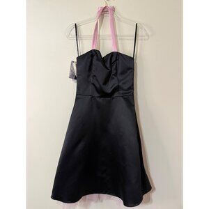 Jessica McClintock Gunne Sax Vintage  80's deadstock black pink tulle dress Jr 5